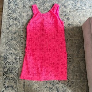 Lilly Pulitzer, hot pink lace dress